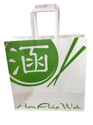 W 100% nadający się do recyklingu 12 kolorów 15 * 8 * 21 cm Torba papierowa z atramentem sojowym