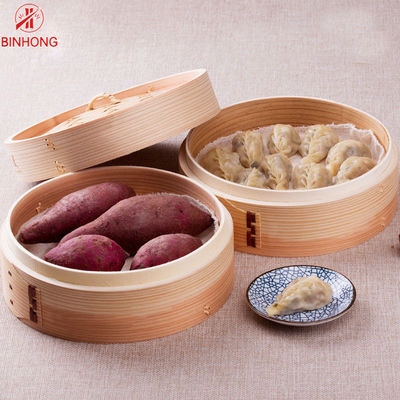 Natural Moso Bamboo Dim Sum 10-calowe kuchenne parowary Gotowanie