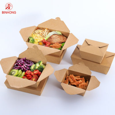 Pakowanie Spot UV Paper Take Away Box Jednorazowe dla restauracji