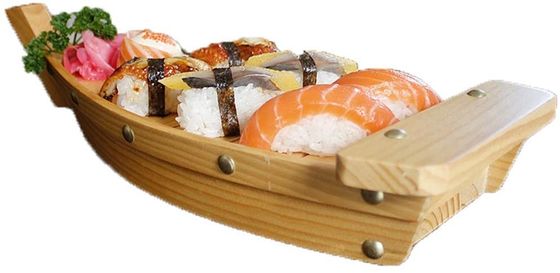 Podwójne warstwy 24,5 * 11,5 cm taca do sushi do restauracji