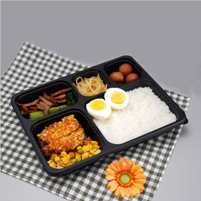 Jednorazowy zagęszczony plastikowy pojemnik na wynos Bento Box Box