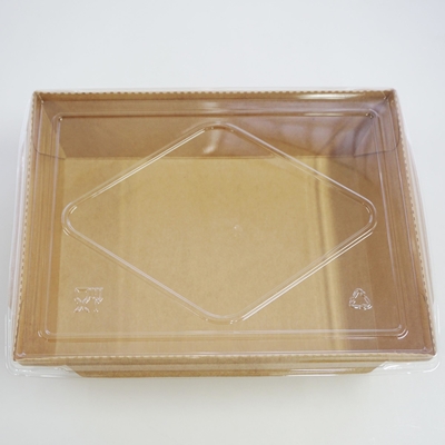 Chińskie opakowanie na wynos Składane pudełko Kraft Paper Pojemnik na żywność do sushi i ryżu