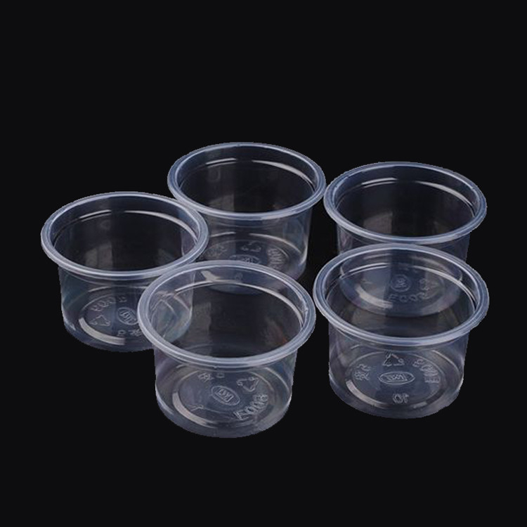 Pokrywki Plastikowe kubki na porcje Jello Shot Kubki do pobierania próbek sosu Snack