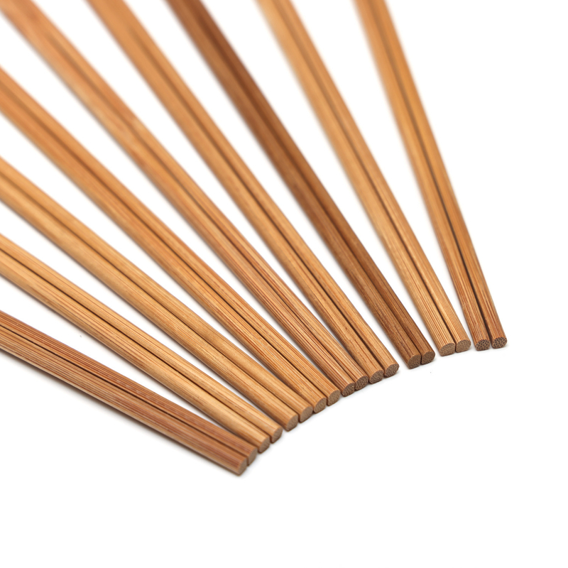 Pałeczki bambusowe brązowe lub karbonizowane 21 cm / 24 cm 4,8 mm-5,0 mm