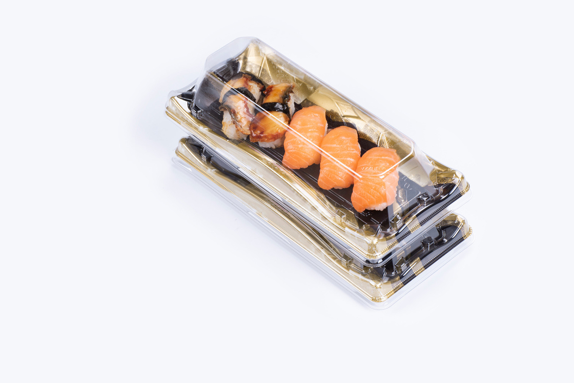 Jednorazowe pojemniki na sushi z pokrywkami