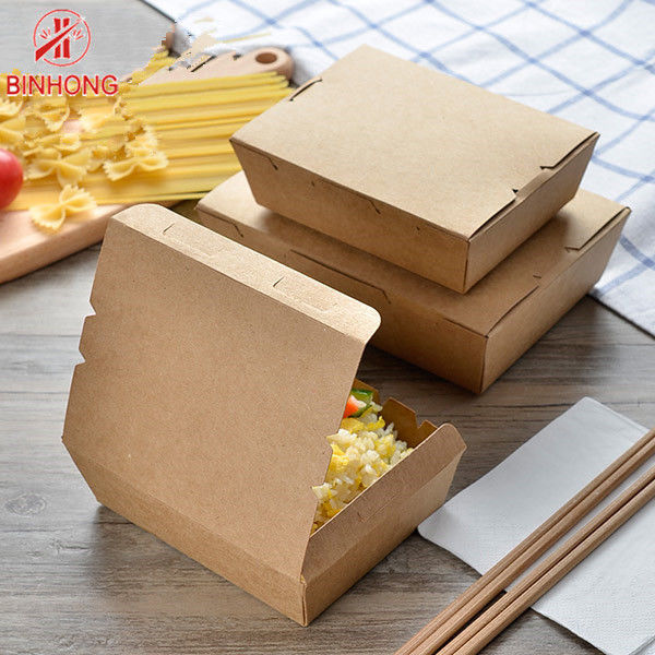 Opakowanie Jednorazowe papierowe pudełka na lunch o wadze 0,3 kg