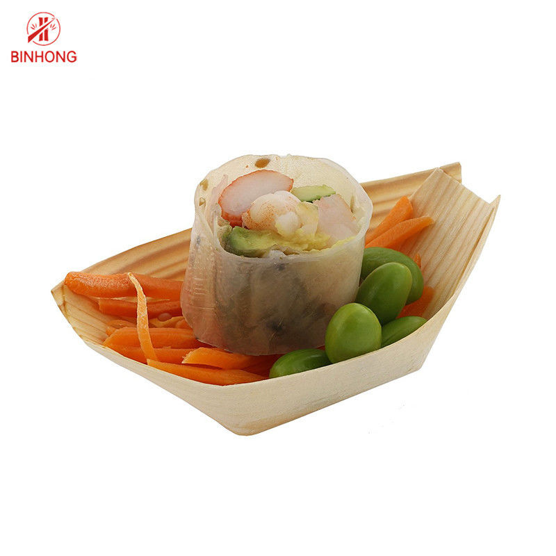 Jednorazowe drewno brzozowe 3,5 cala drewniana łódź sushi