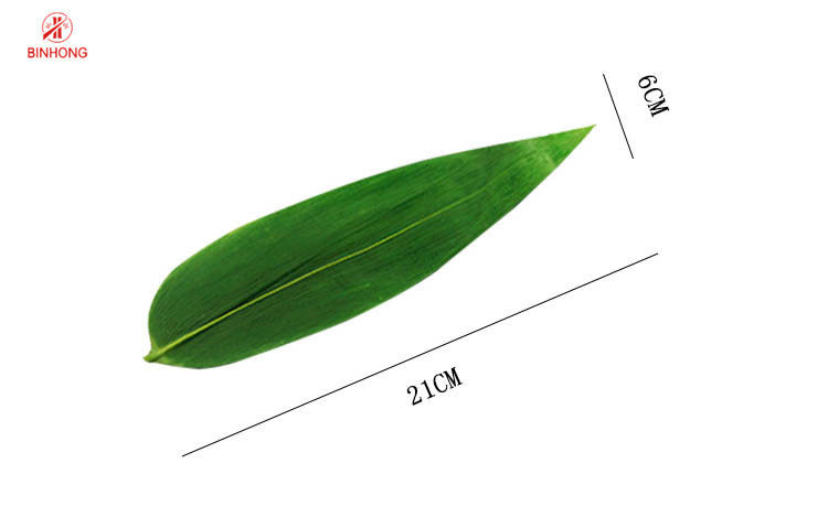 Pakowany próżniowo 9 cm zielony liść do dekoracji