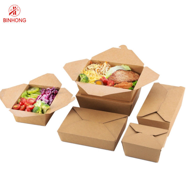 Pakowanie Spot UV Paper Take Away Box Jednorazowe dla restauracji