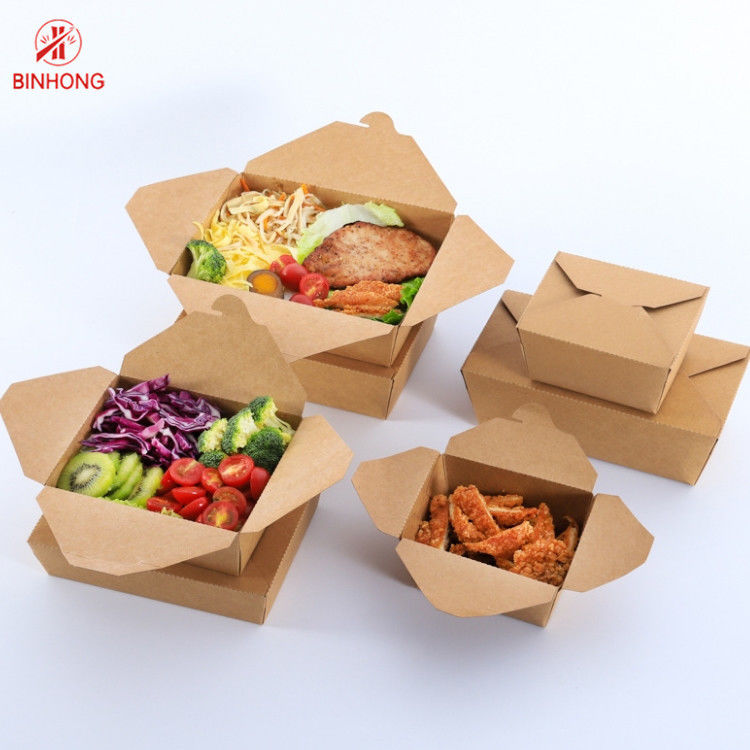 Pakowanie Spot UV Paper Take Away Box Jednorazowe dla restauracji