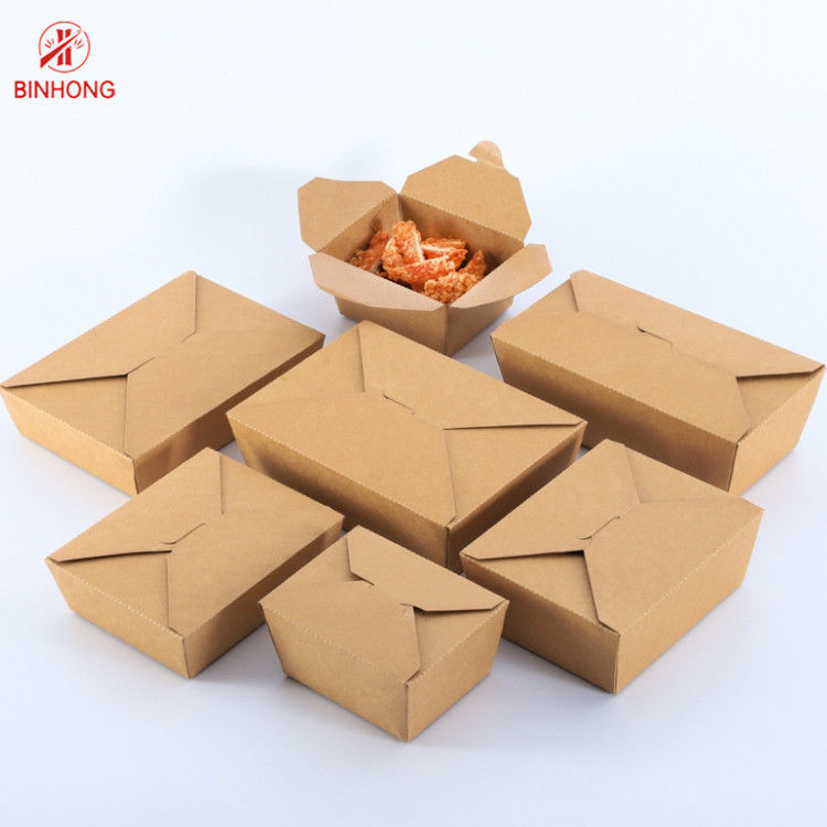 Pakowanie Spot UV Paper Take Away Box Jednorazowe dla restauracji