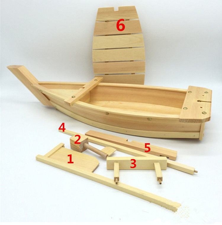Zrównoważone logo laserowe 50 cm Bamboo Sushi Boat