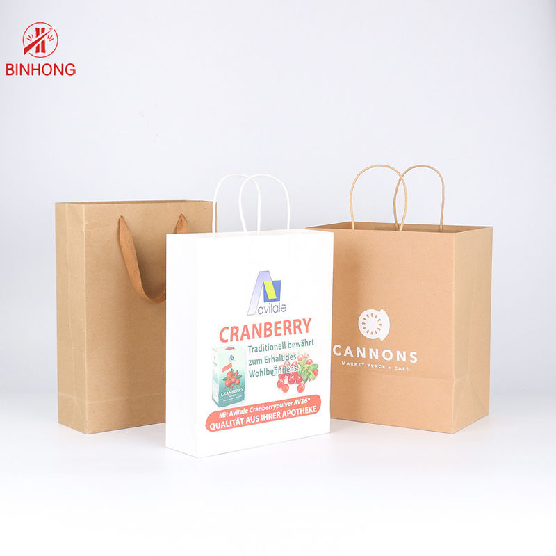 Niestandardowe rozmiary Twisted Handle ODM Kraft Paper Bag