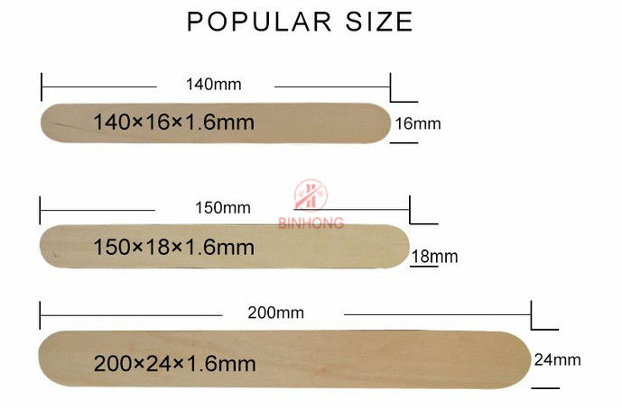 Jednorazowe biodegradowalne sztućce 140 mm Drewniane kije do mieszania