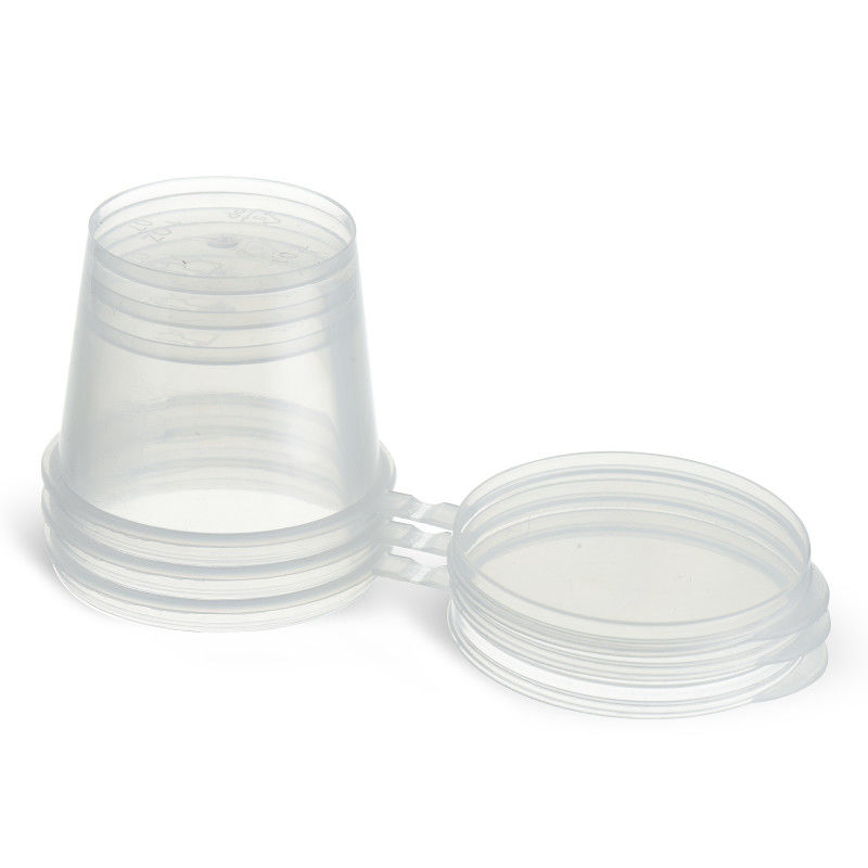 50 ml okrągły przezroczysty mini kubek do sosu PP plastikowy kubek do sosu z pokrywką