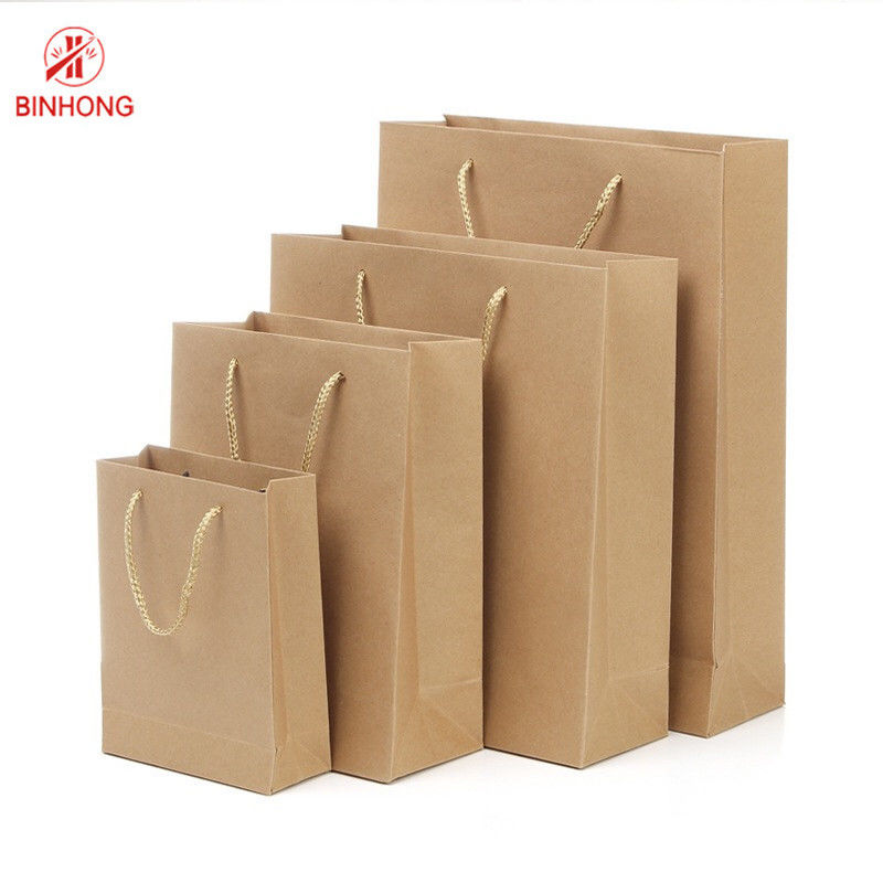 Ekologiczne torby Kraft o gramaturze 110gsm 16x6x12 ''