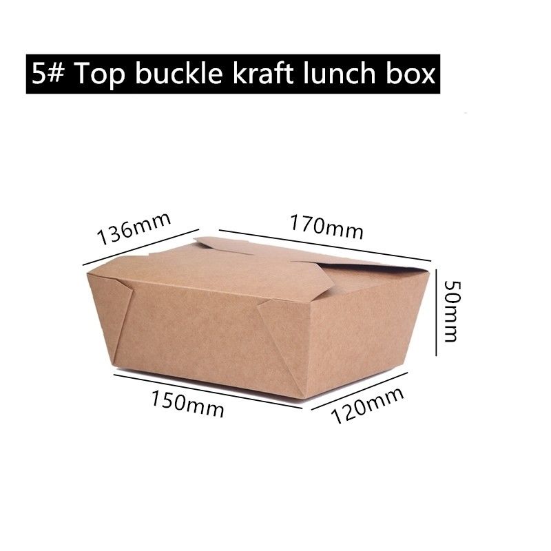 Niestandardowe drukowane pudełko na lunch Brązowe opakowanie Kraft Burger Box