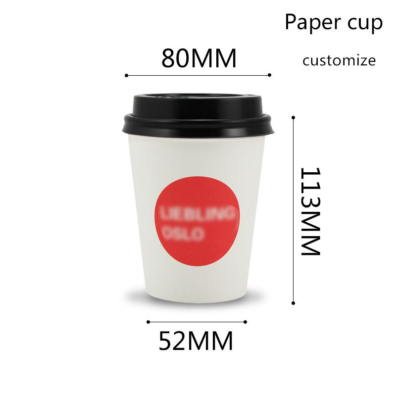 Kompostowalne kubki do picia z papieru bambusowego o gramaturze 280 g / m2 z podszewką PLA