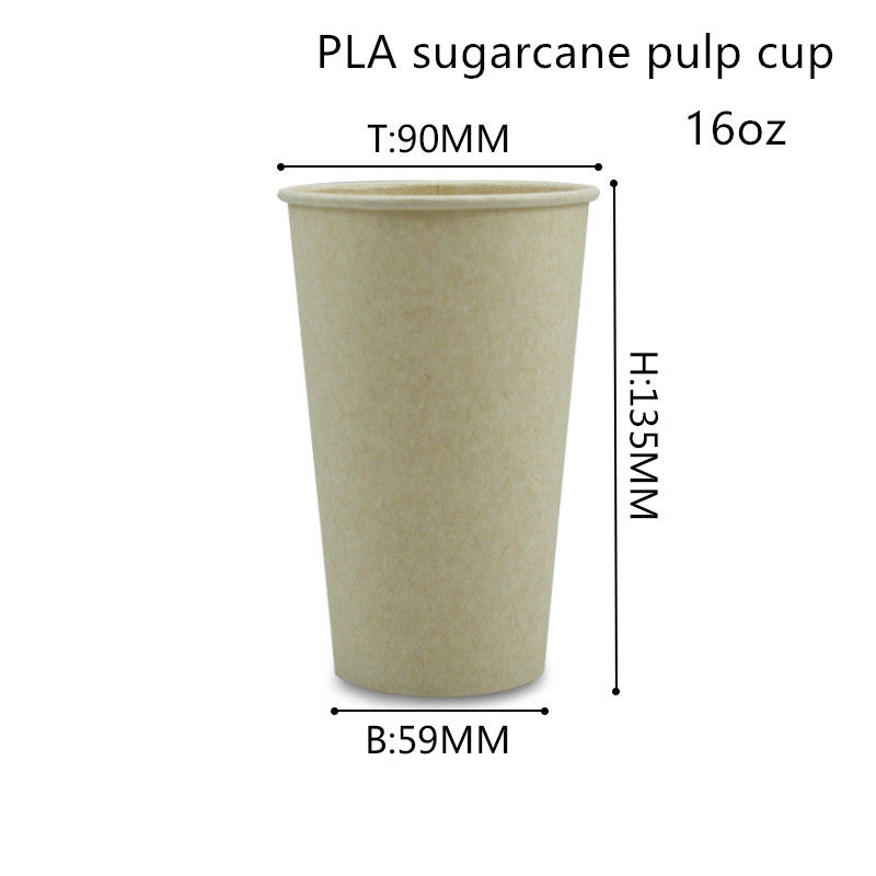 Biodegradowalne papierowe kubki do picia z włókna bambusowego PLA ISO9001