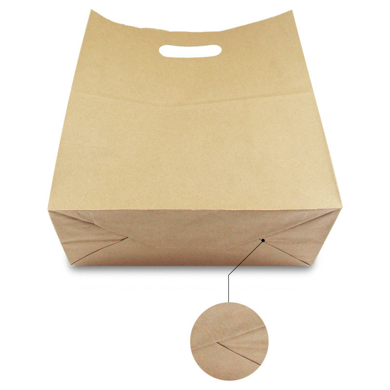 80gsm 100gsm 120gsm Kraft Paper Bag z wycinanym uchwytem