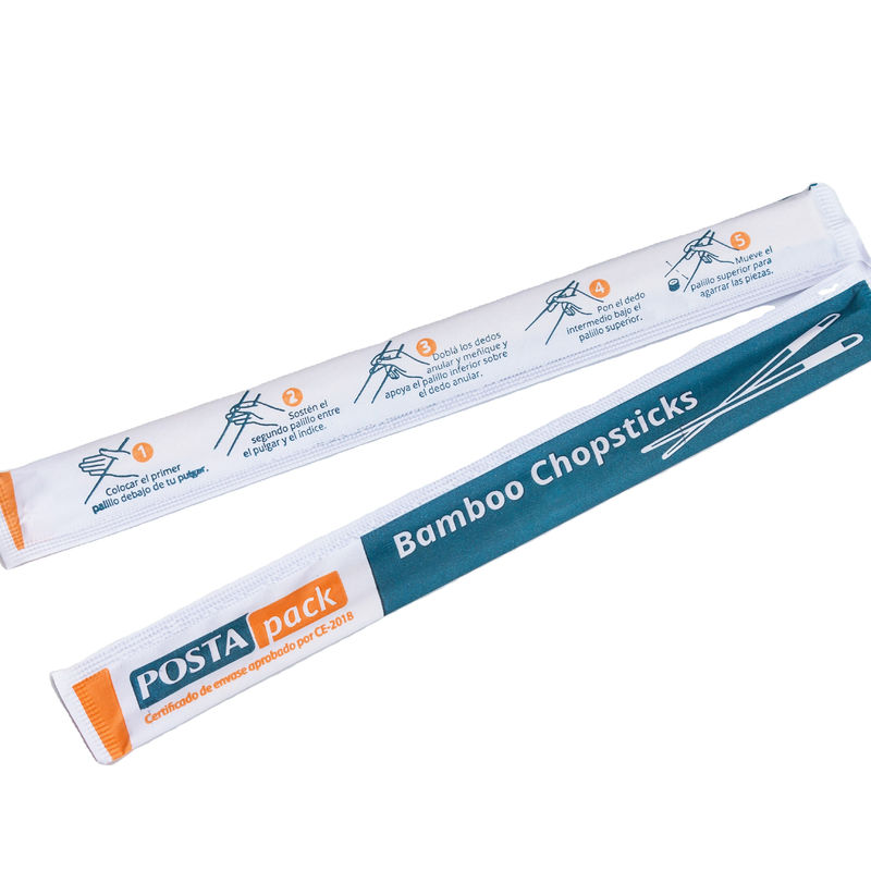 Eco Frindly Naturalne Pałeczki Bambusowe Sushi Stick Z Papierowym Opakowaniem