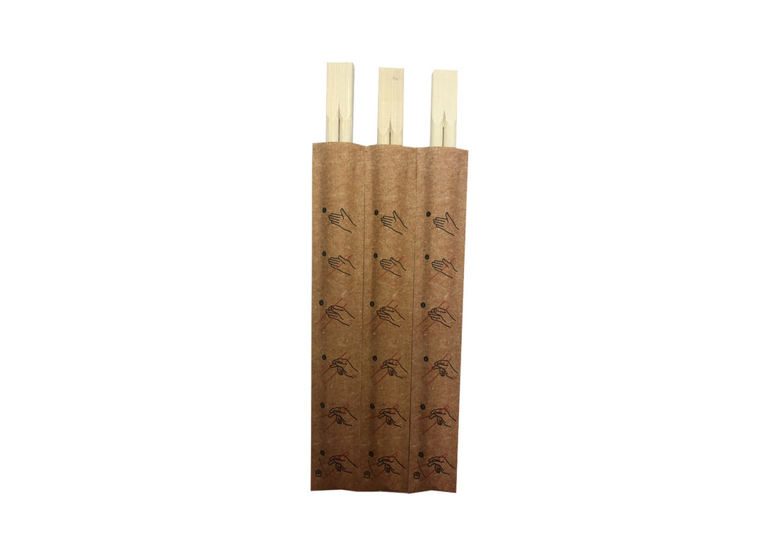 Eco Friendly Nature 21cm Twins Jednorazowe pałeczki bambusowe z rękawem