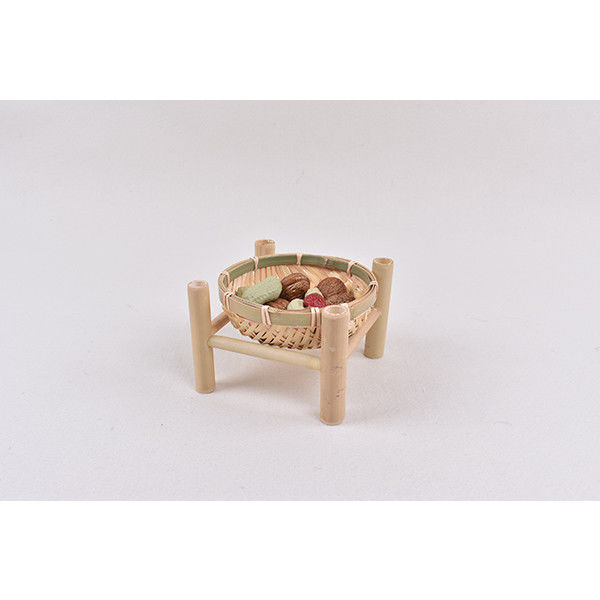 OPP owinięty bambusowy kosz na owoce Rzemiosło upominkowe Naturalny bambusowy kosz 17cm 19cm 23cm